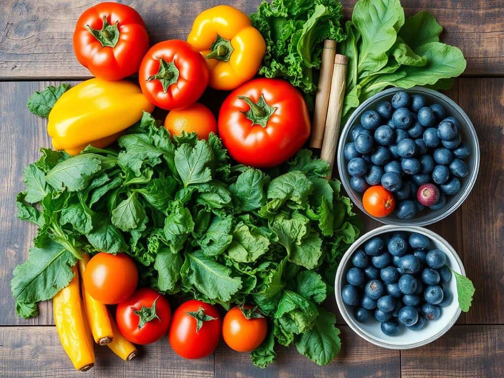 balanced meals with fruits and vegetables