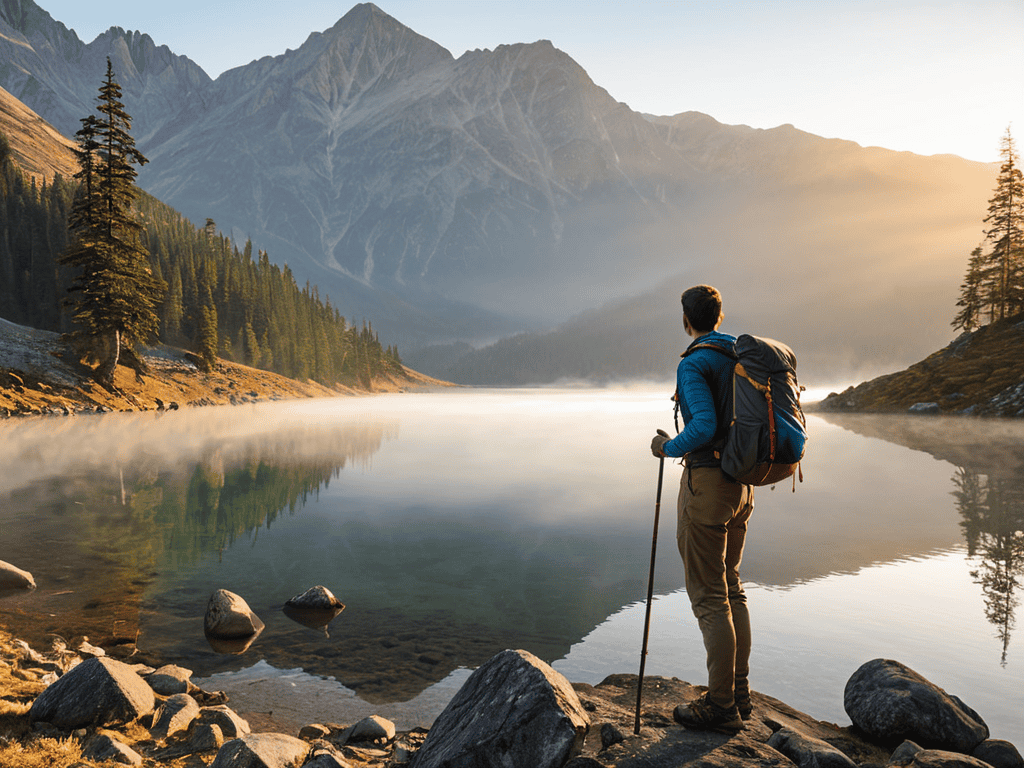 Reflections on the Horizon at sunset