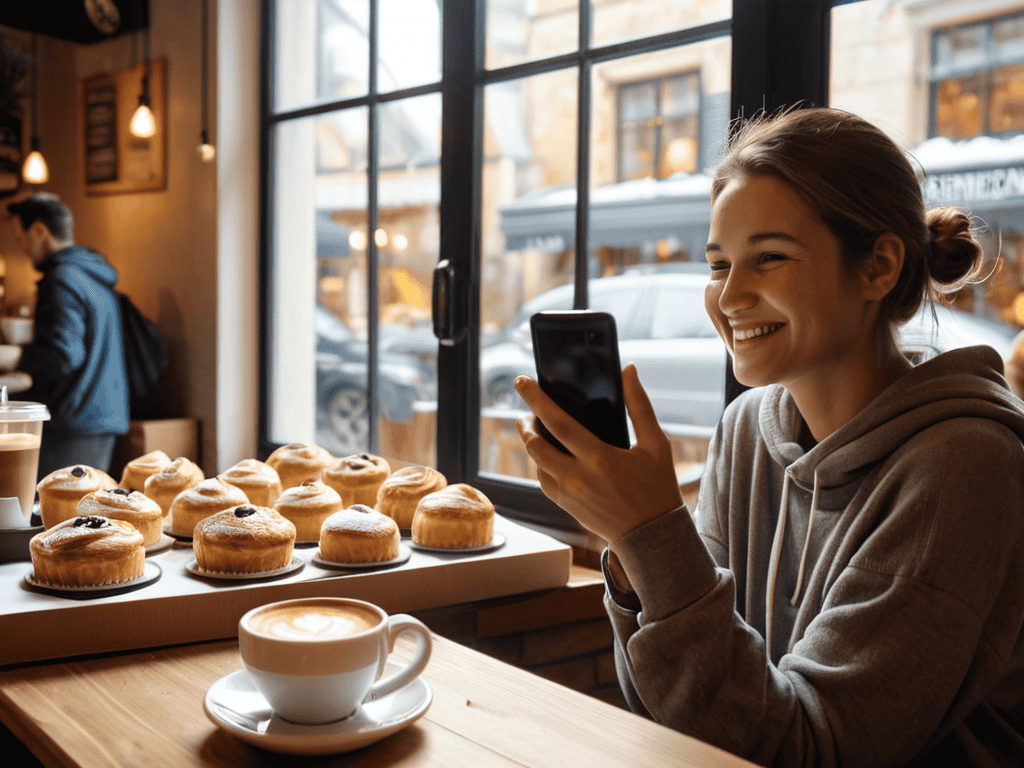 Mobile apps on smartphone screens