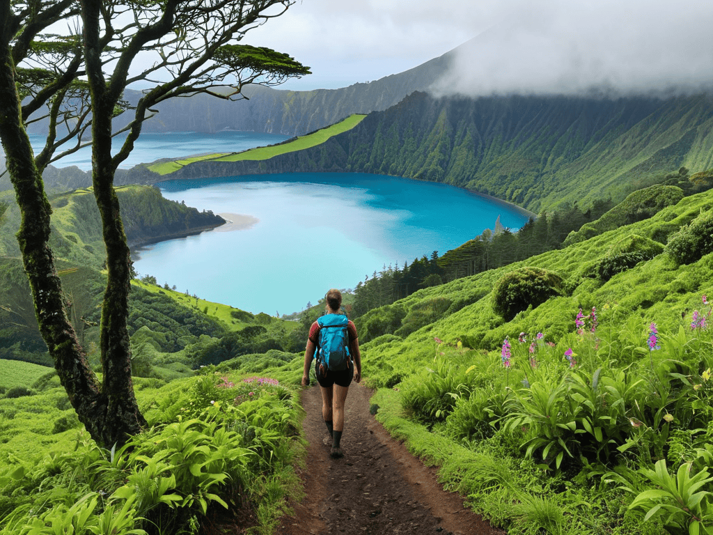 Landscape of Azores islands