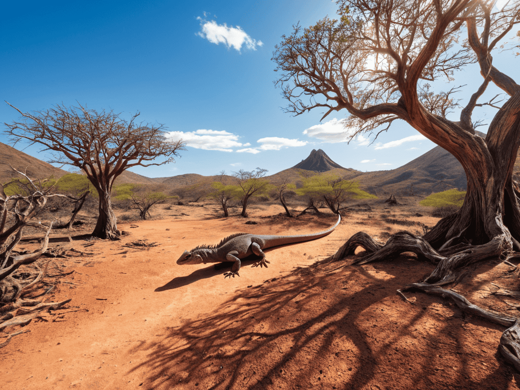 Capturing Komodo Island Dragons