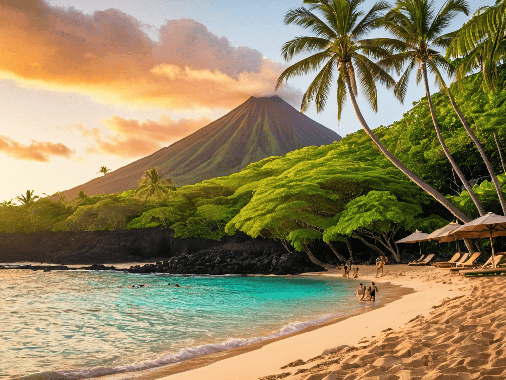 Hawaii beach landscape