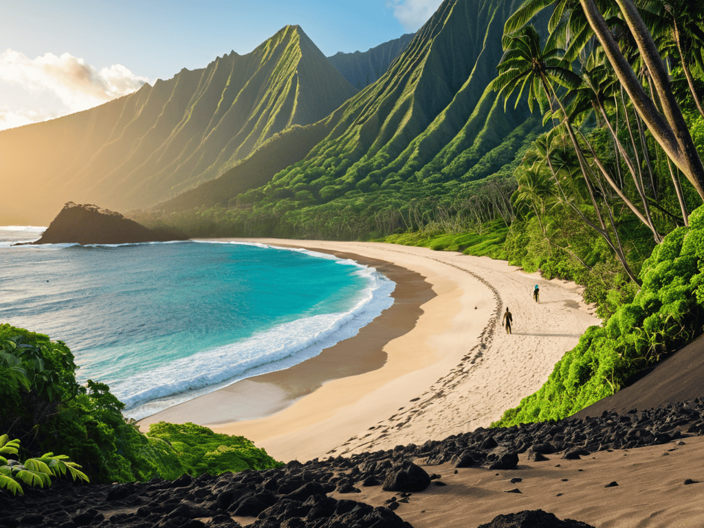 Hawaii tropical landscape