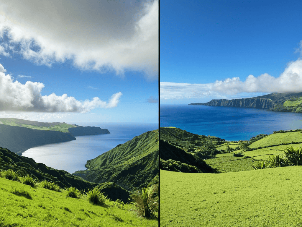 Azores vs Hawaii island landscapes compared