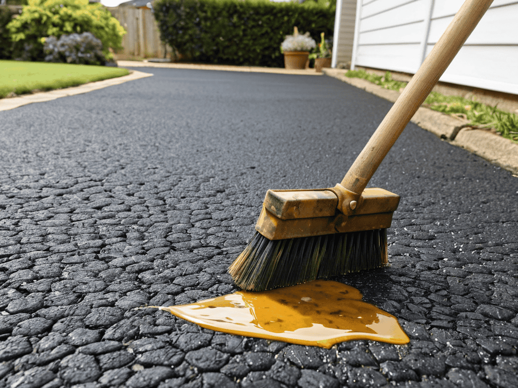 Leak in the Driveway? How to Remove Stubborn Oil Stains From Concrete 4 Oil stain removal tips photographed