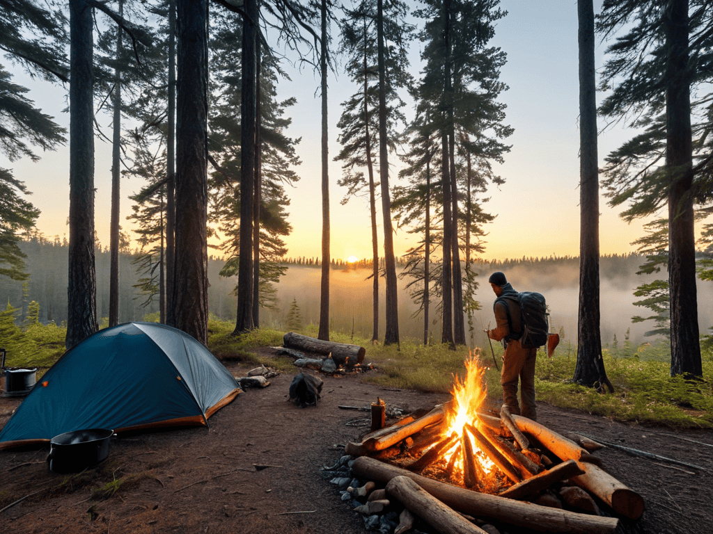Survival 101: How to Build the Perfect Campfire in Any Weather 4 Embers of Wisdom campfire burns