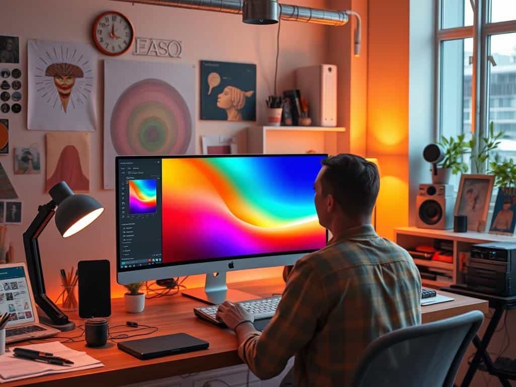 applying gradient overlays in Photoshop