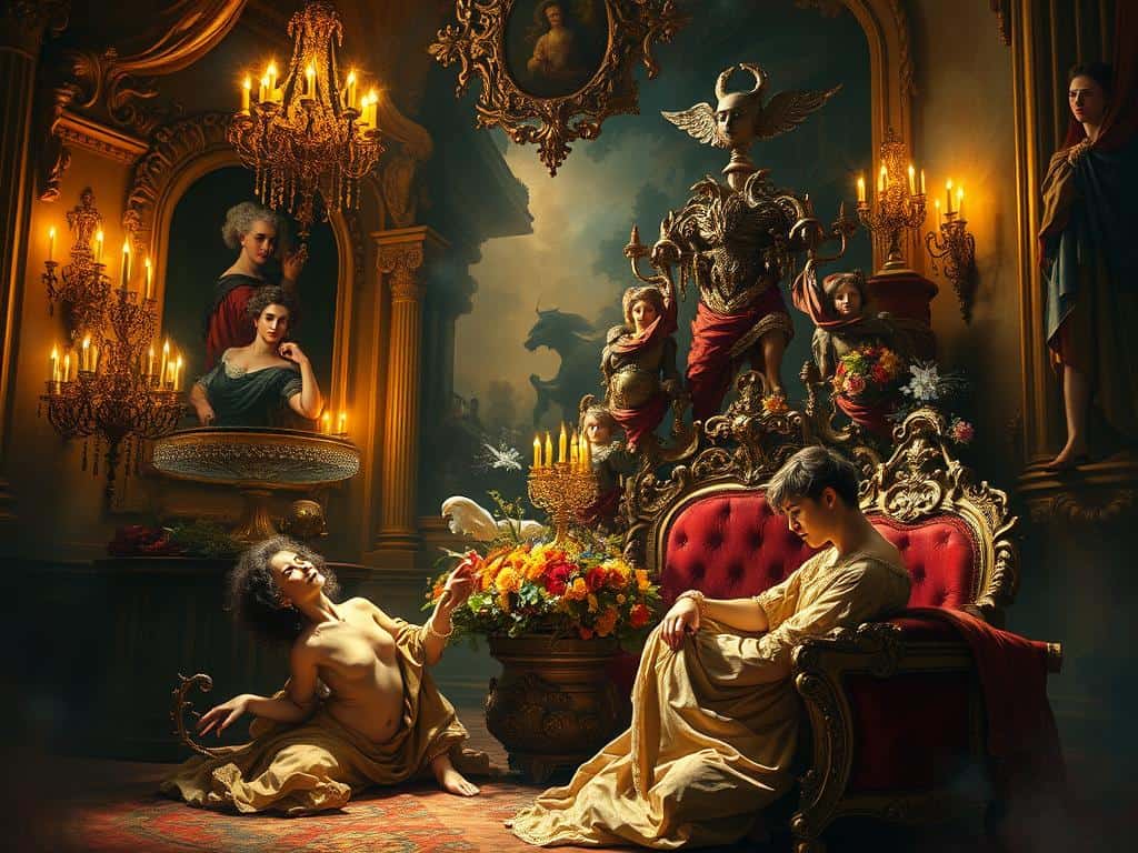 Baroque art, Romanticism, Realism, Impressionism, emotional expression