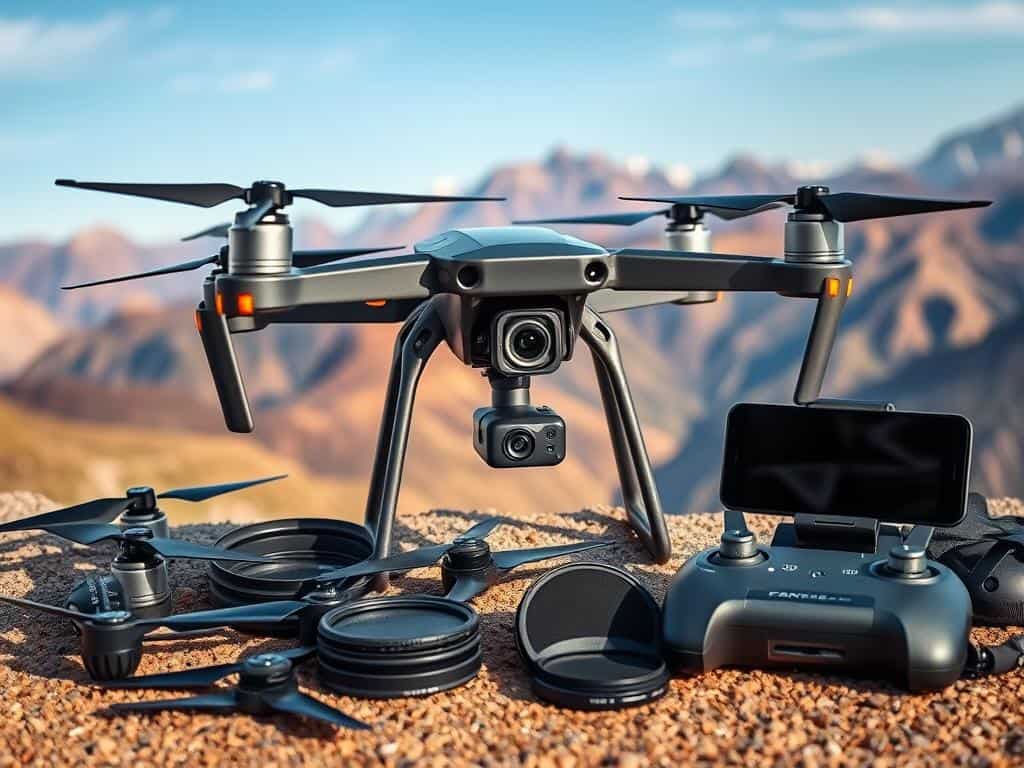 Drone camera gear for aerial photography