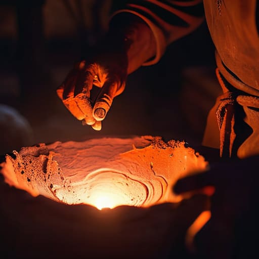The Ancient Monolith: Wootz Crucible Steel Smelting Logic 2 Ancient Metallurgy Techniques Captured in Fire.