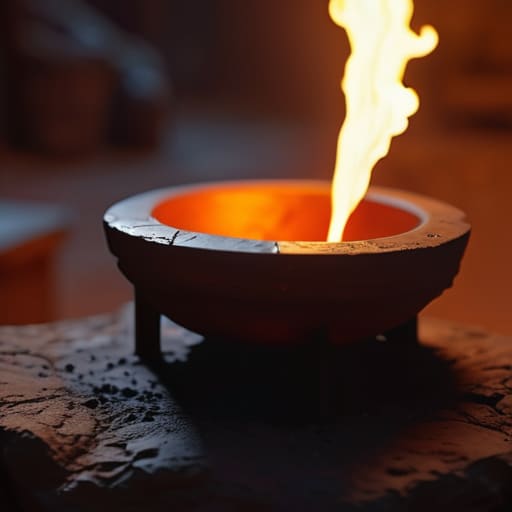 Wootz Crucible Steel Smelting ancient monolith logic.