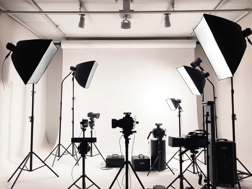 Lighting setup for high-key images